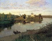 Isaac Levitan Evening bells, oil painting artist